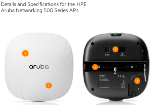 HPE Aruba Networking 500 Series Indoor Access Points