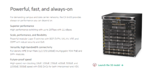 HPE Aruba Networking CX 6400 Switch Series