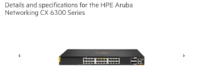 HPE Aruba Networking CX 6300 Switch Series